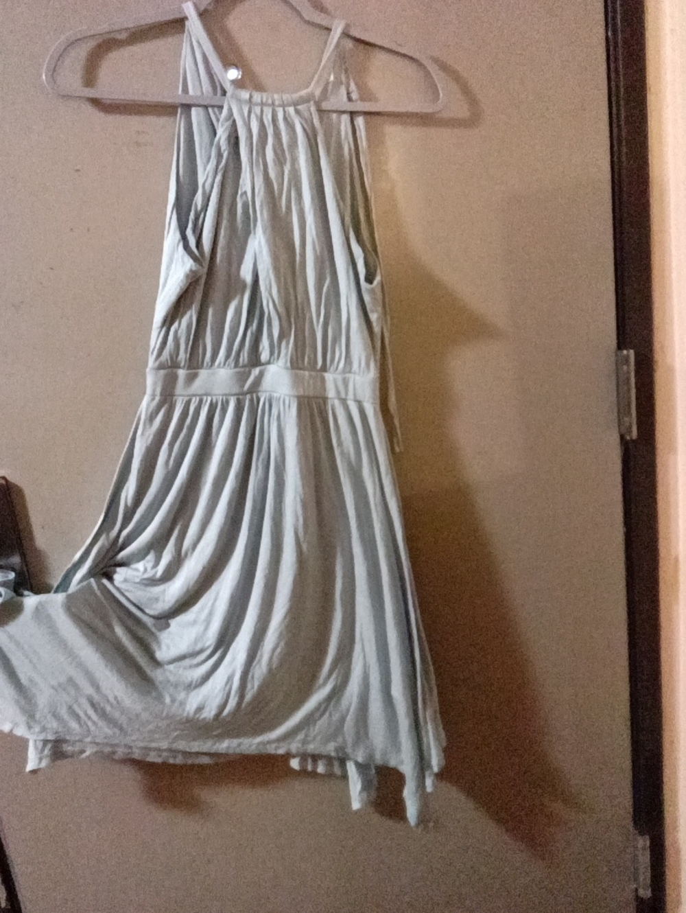 Moulinette Soeurs Light Sage Halter Maxi Dress
